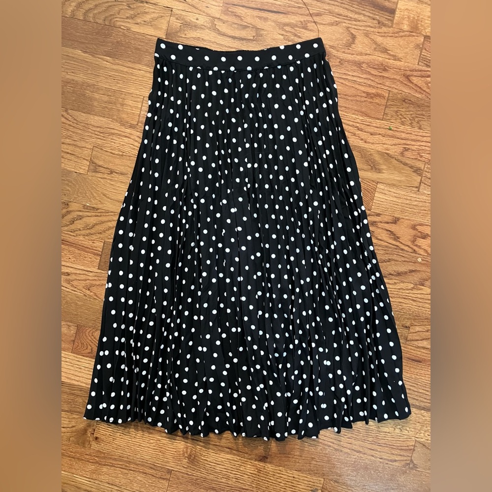 Stitch Fix Pretty Polka Dot Pleated Skirt